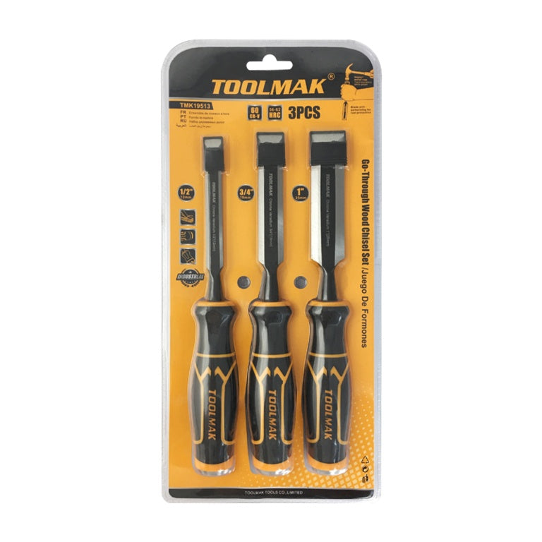 Toolmak Wood Chisel Set 3 Piece