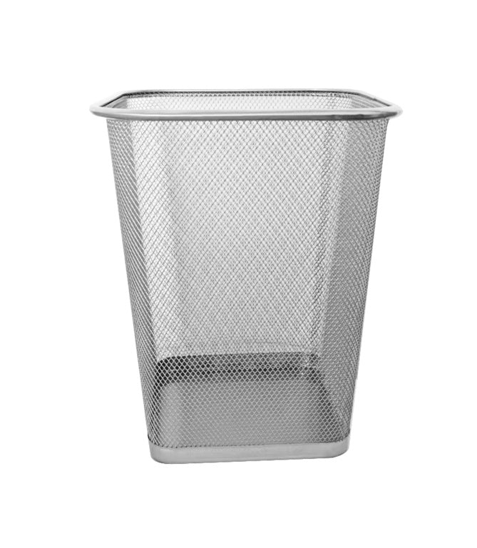 Supa Home Square Mesh Bin Silver