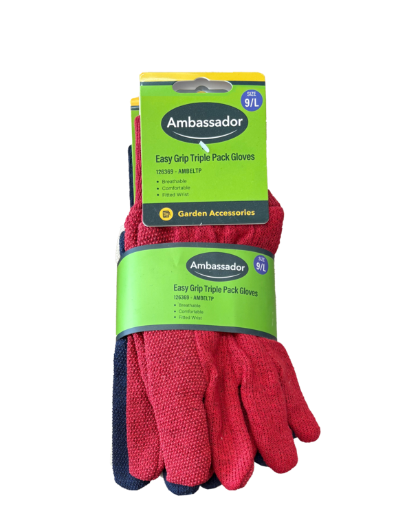 Ambassador Easy Grip Triple Pack Gloves