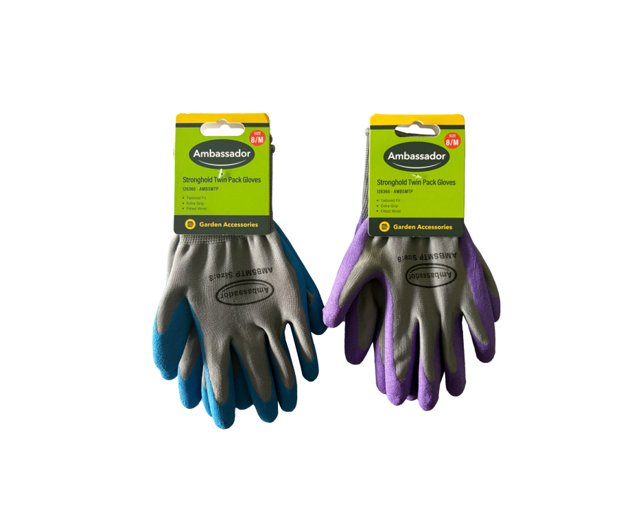 Ambassador Stronghold Twin Pack Gloves 8/M