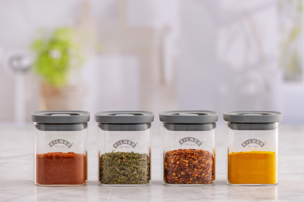 Kilner New Fresh Storage Square Spice Jar 0.16 L