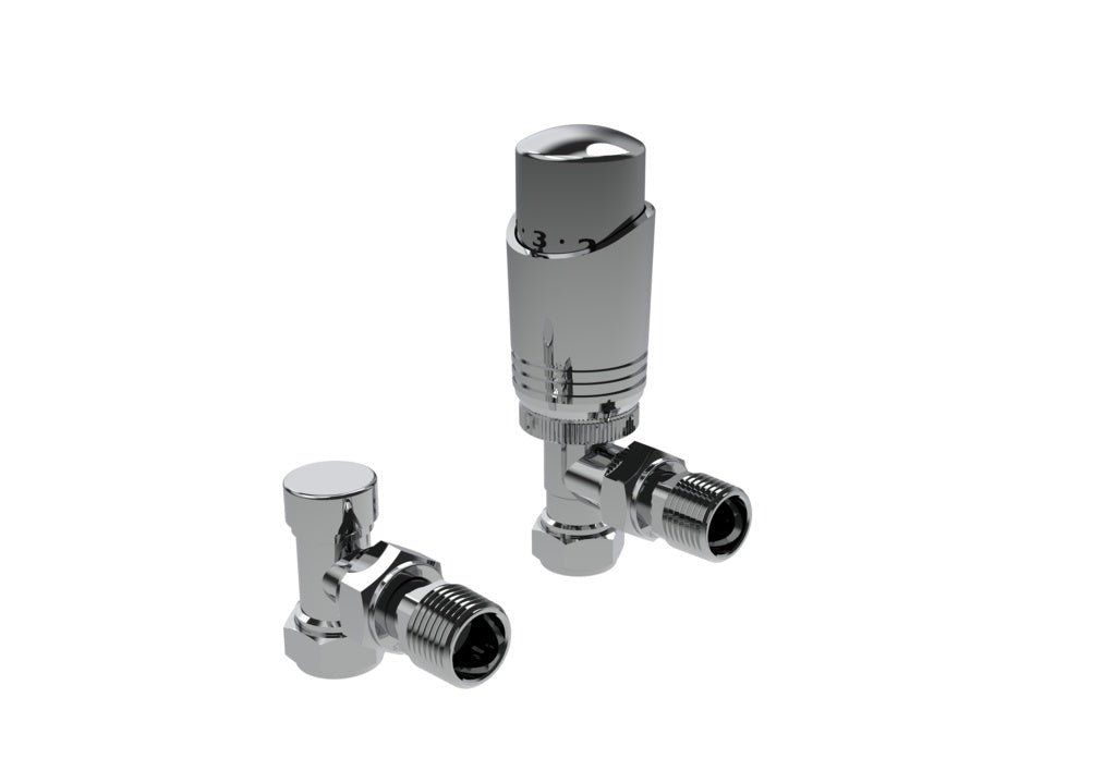 Kartell Design Chrome Angled Twin Pack Trv 15mm