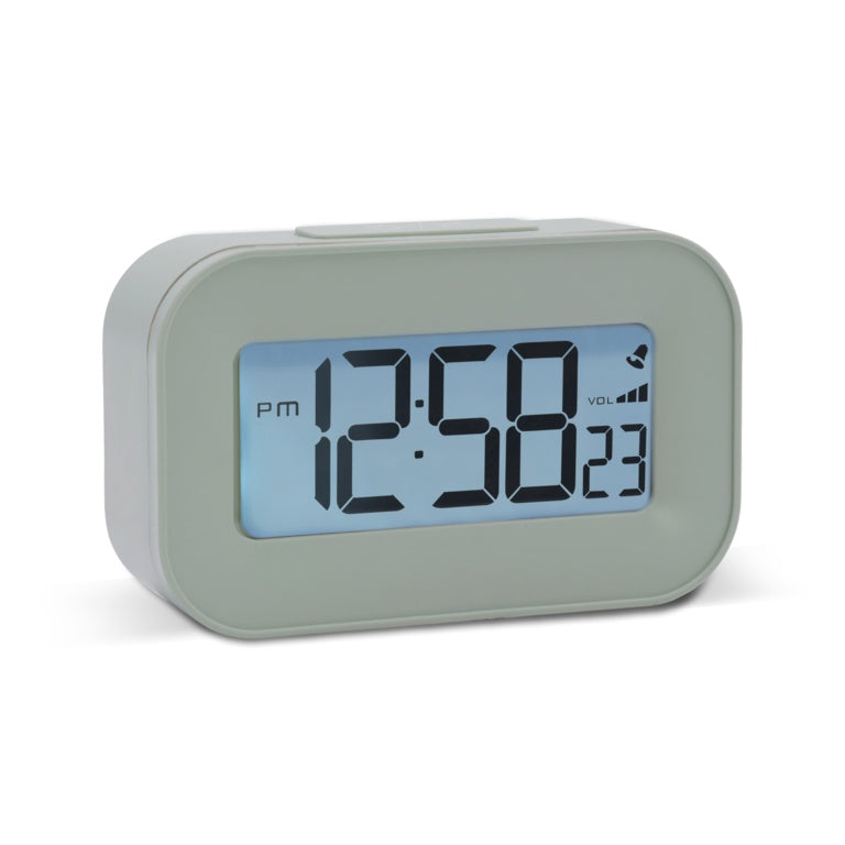 Acctim Kyle Lcd Alarm Clock Soft Lichen