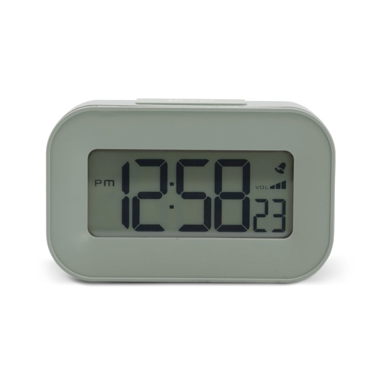 Acctim Kyle Lcd Alarm Clock Soft Lichen