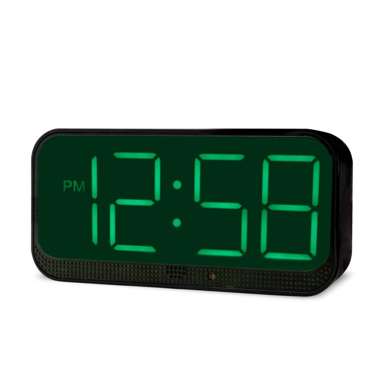 Acctim Silas 2" Wireless Led Alarm Clock Black