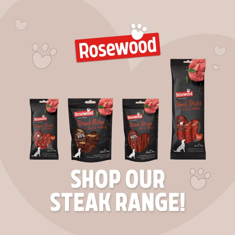 Rosewood Steak Sticks Beef & Pollock Dog Treats Medium