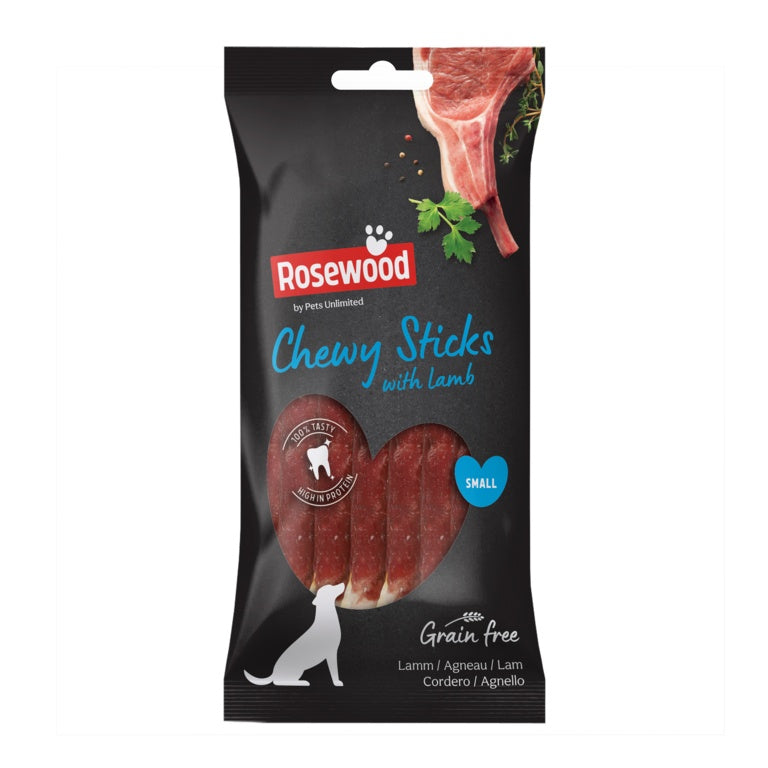 Rosewood Chewy Sticks With Lamb Dog Treats 8 Piece Small