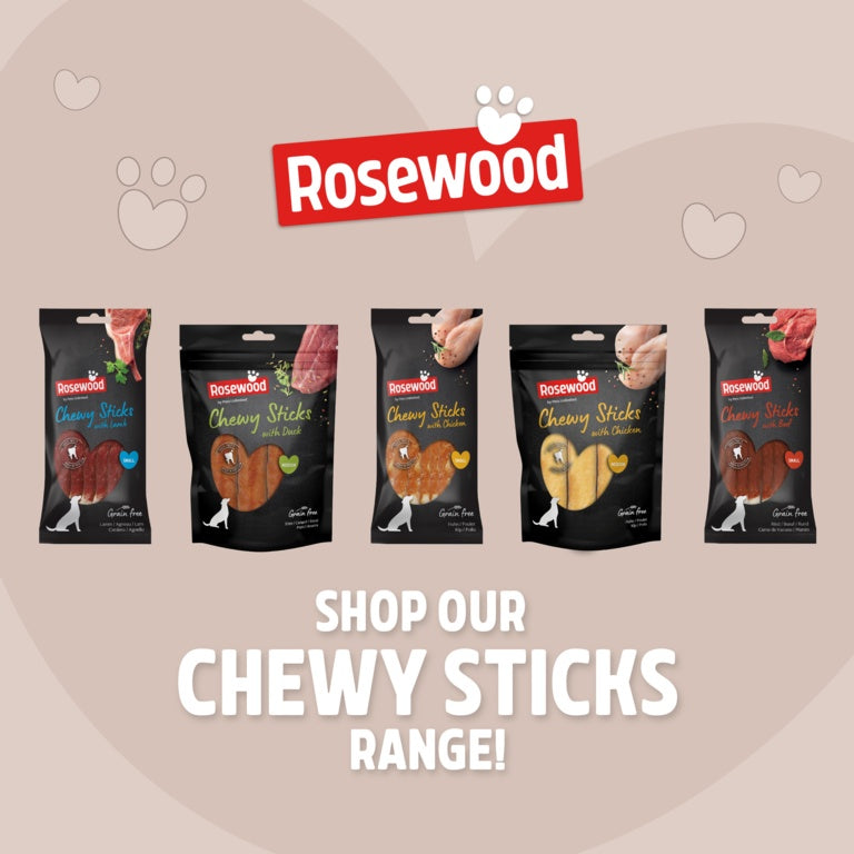 Rosewood Chewy Sticks With Lamb Dog Treats 8 Piece Small
