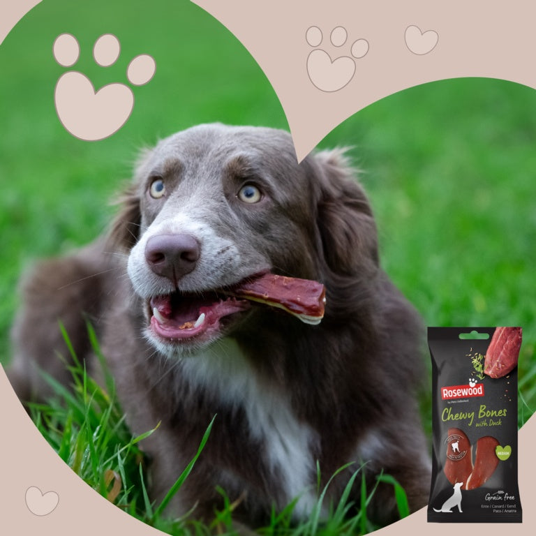 Rosewood Chewy Bones With Duck Medium