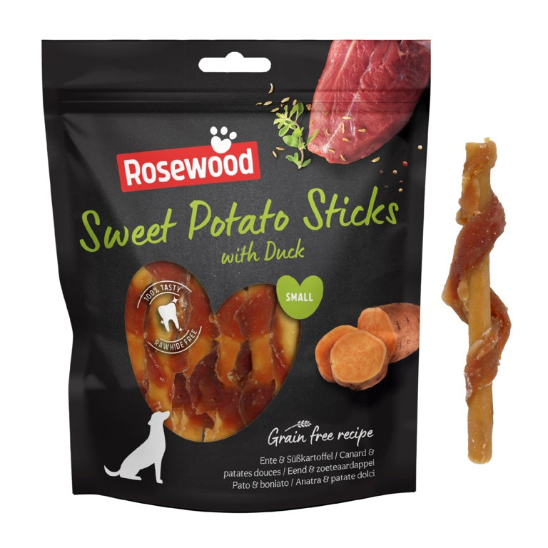 Rosewood Duck Sweet Potato Sticks Value Pack 320g
