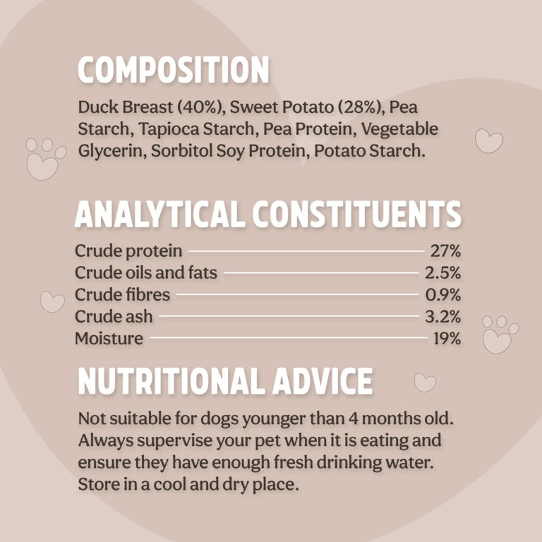 Rosewood Duck Sweet Potato Sticks Value Pack 320g