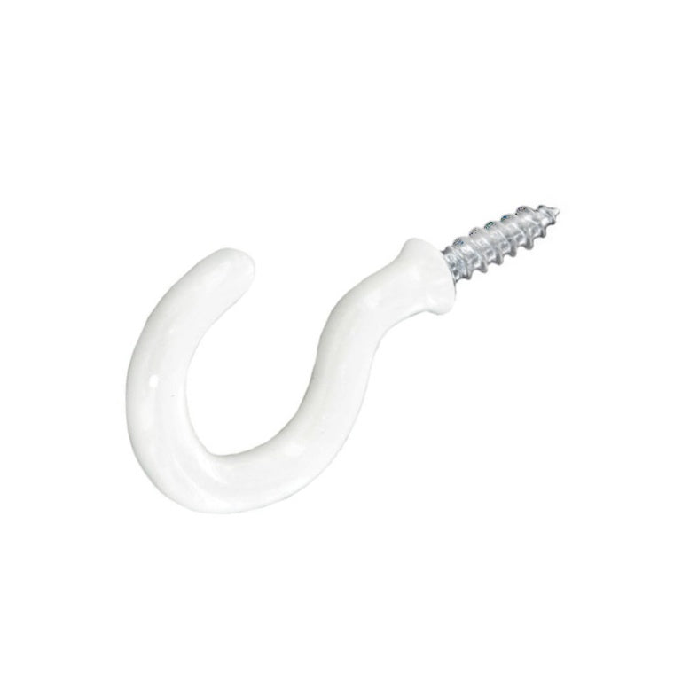 Securpak Cup Hook Shouldered White 50mm 3 Pack
