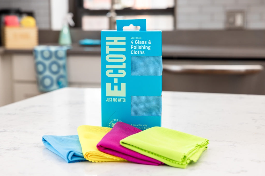 E Cloth Glass & Polishing Clothes Pack 4