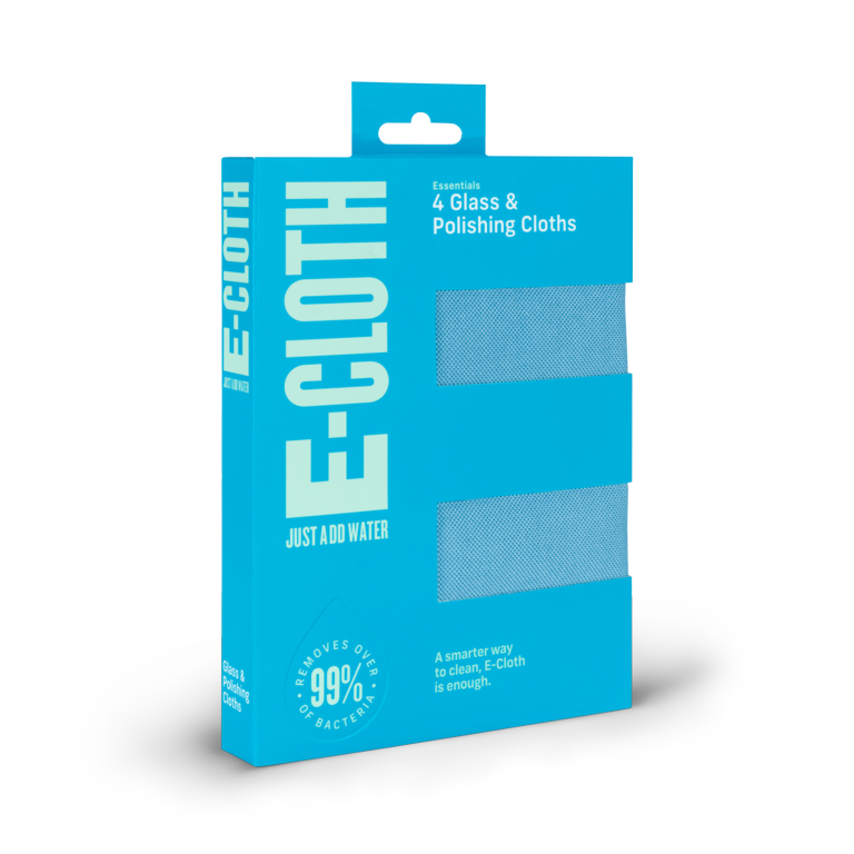 E Cloth Glass & Polishing Clothes Pack 4