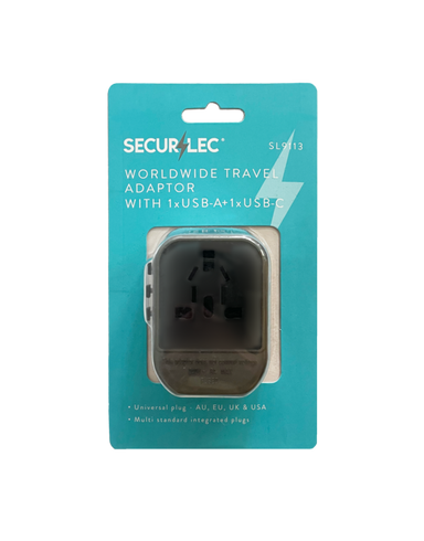 Securlec Universal Global Travel Adapter