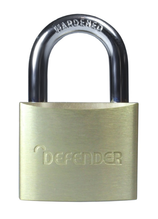 Defender Brass Padlock Keyed Alike 40mmx4