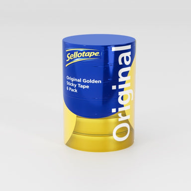 Sellotape Original Golden Sticky Tape Tower Of 6