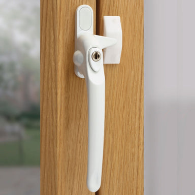 Era Window Handle L/H Locking White