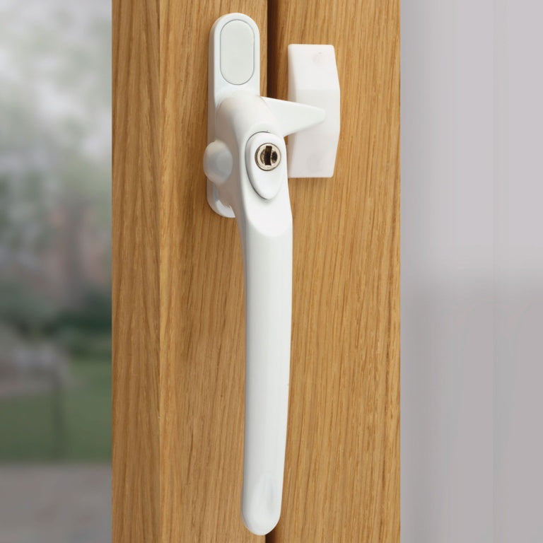 Era Window Handle L/H Locking White