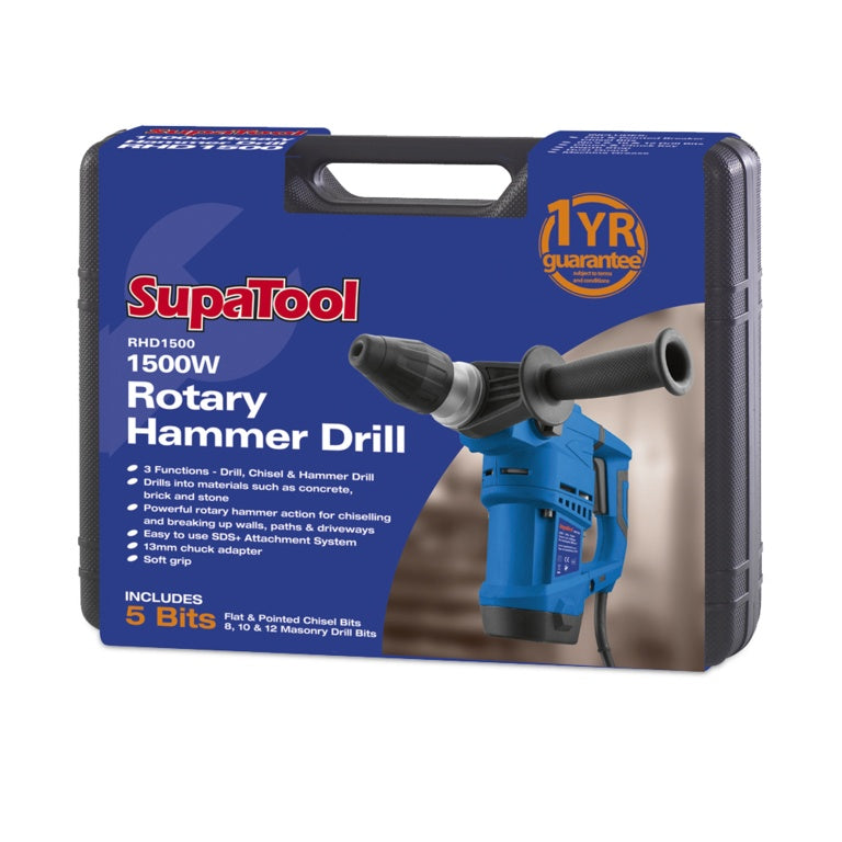 Supa Tool Rotary Hammer Drill 1500 W