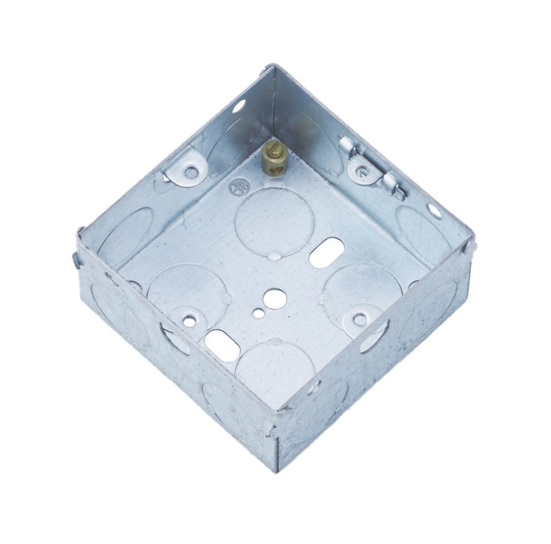 Securlec Metal Back Box 1 Gang