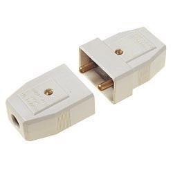 Securlec 5 A, 2 Pin Nylon Connector, White Bubble Packed