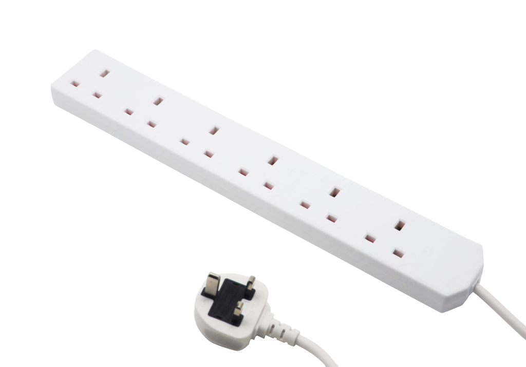 Securlec 6 Gang Extension Lead 2m 13 Amp