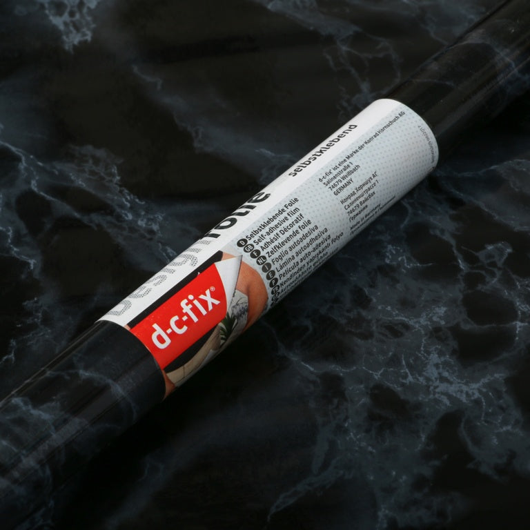 D C Fix�� Self Adhesive Film Black Marble 45cm X 2m