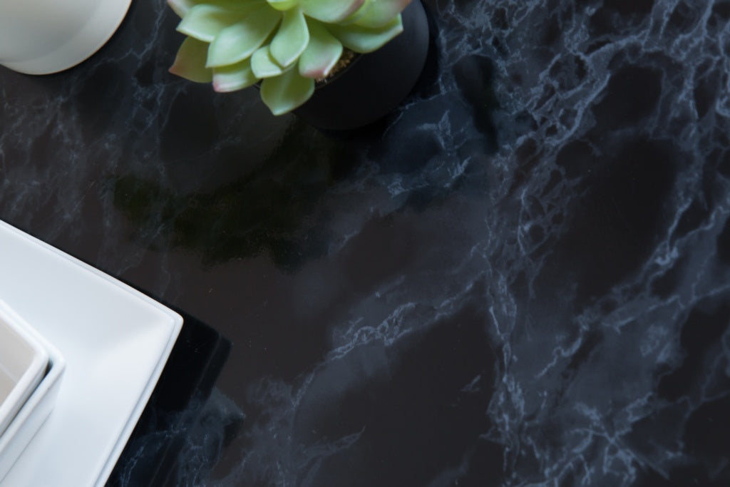 D C Fix�� Self Adhesive Film Black Marble 45cm X 2m