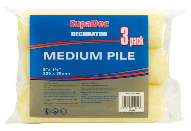 Supa Dec Roller Refills 9" X 1.5" / 225mm X 38mm