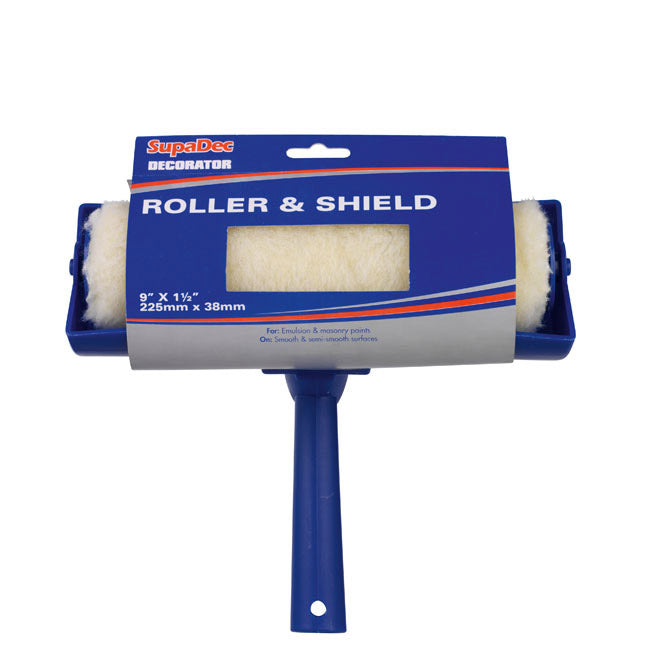 Supa Dec Decorator Roller & Shield 9" X 1.5" / 225mm X 38mm
