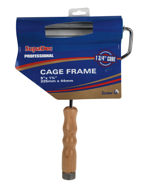 Supa Dec Wooden Handle Cage Frame 9" X 1.75" / 255mm X 44mm