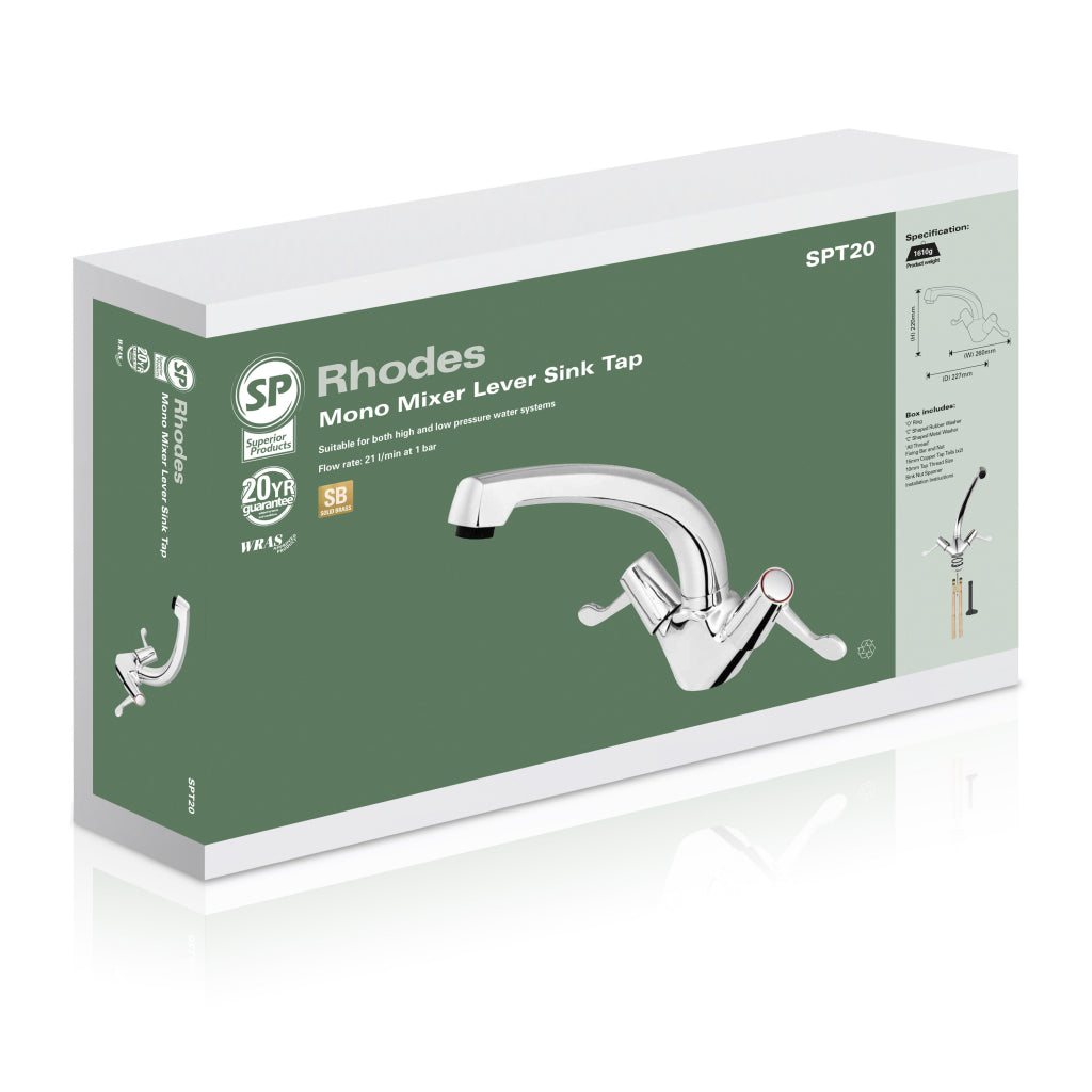 Sp Rhodes Mono Mixer Lever Sink Tap