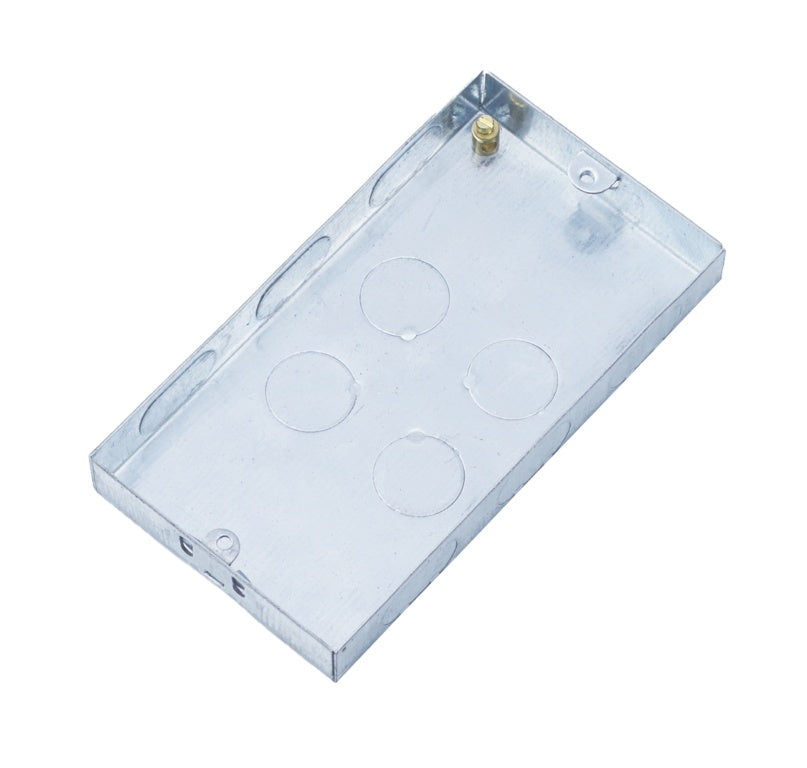 Securlec Metal Back Box 2 Gang