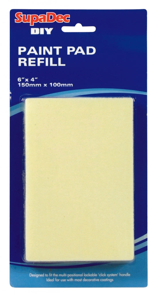 Supa Dec Diy Paint Pad Refill 6x4"