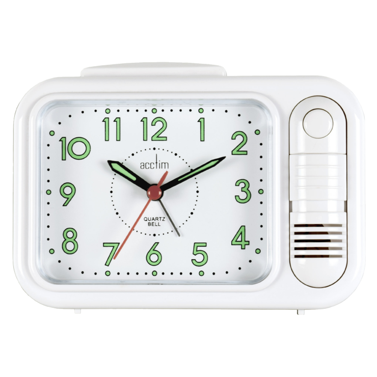 Acctim Sonnet Bell Alarm Clock White