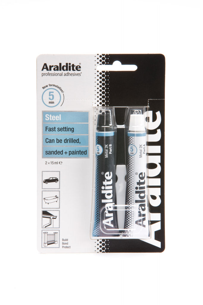 Araldite Rapid Steel 2 X 15ml Tubes