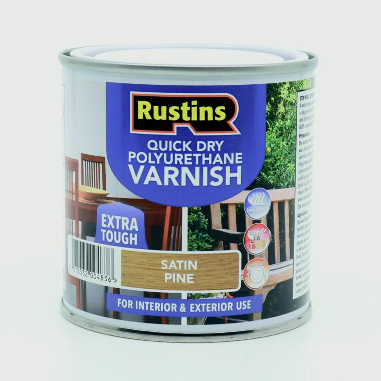 Rustins Polyurethane Satin Varnish 250ml