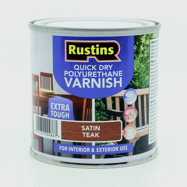 Rustins Polyurethane Satin Varnish 250ml