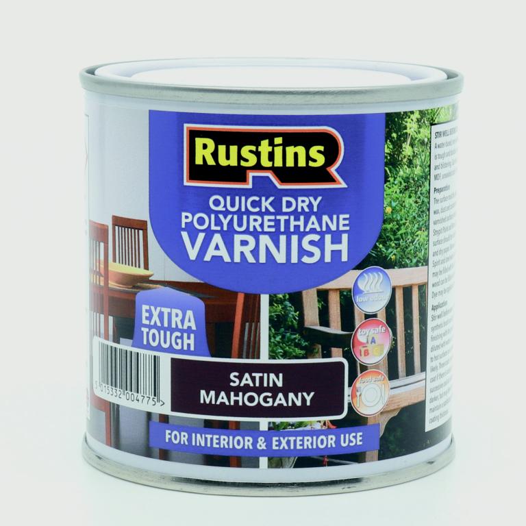 Rustins Polyurethane Satin Varnish 500ml
