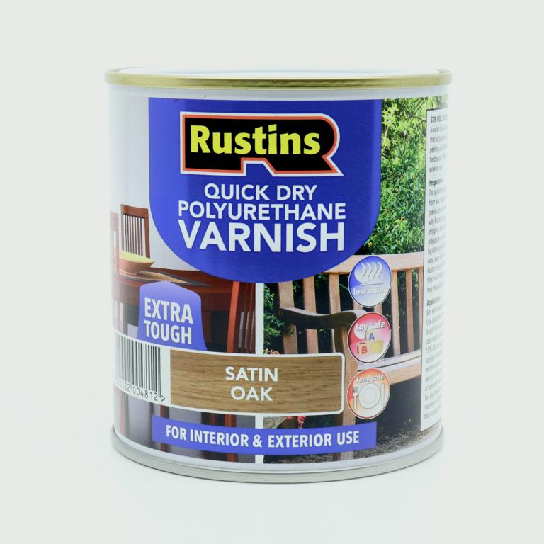 Rustins Polyurethane Satin Varnish 500ml