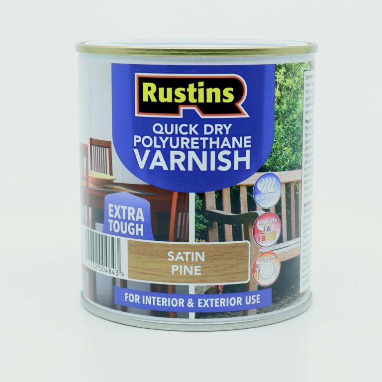 Rustins Polyurethane Satin Varnish 500ml