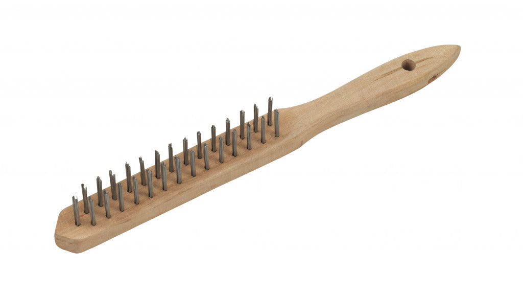 Supa Tool Wire Brush With Maple Handle 2 Rows