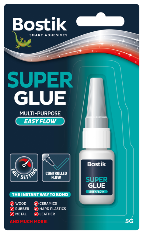 Bostik Super Glue Easyflow 5gm Bottle Blister