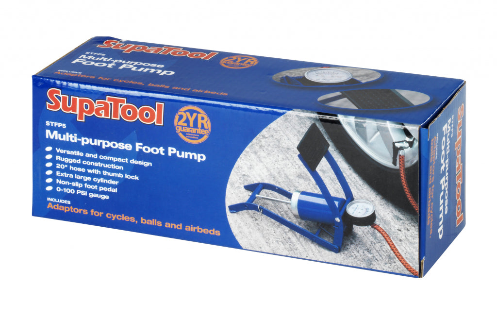 Supa Tool Multi Purpose Foot Pump