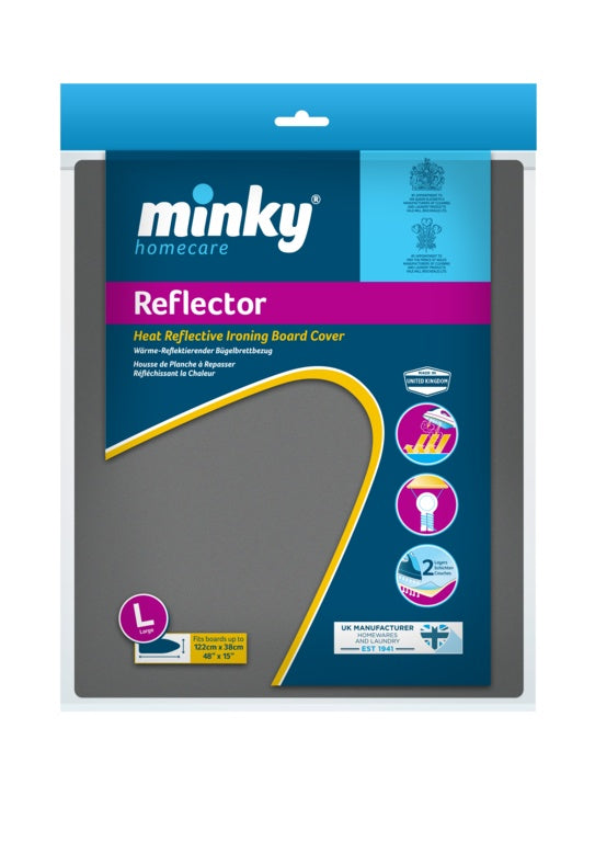 Minky Ironing Board Cover Reflector Large 122 X 38cm