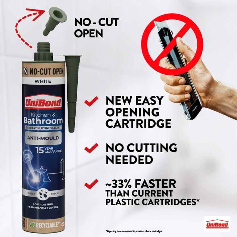 UniBond Anti-Mould Kitchen & Bathroom Sealant 280ml