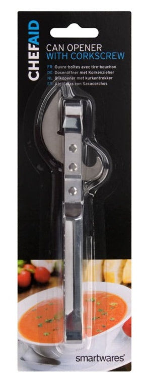 Chef Aid Can Opener With Corkscrew