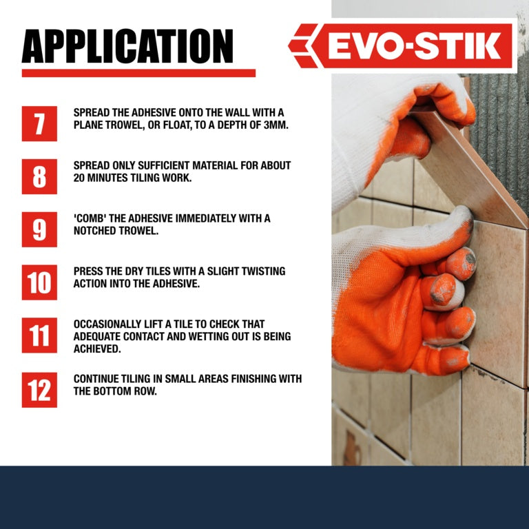 Evo Stik Instant Grab Wall Tile Adhesive 10 L