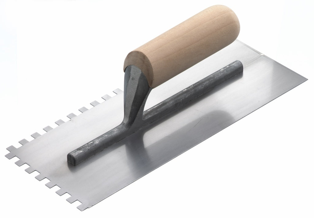 Rst Notched Trowel 10mm (Square Notch) Wood Handle